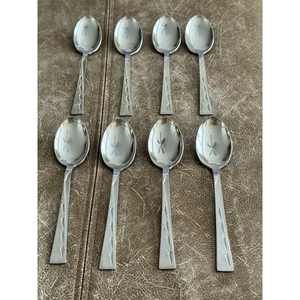 NSCO (National Stainless) Japan Sea Cliff‎ Pattern MCM 8 Tablespoons 7